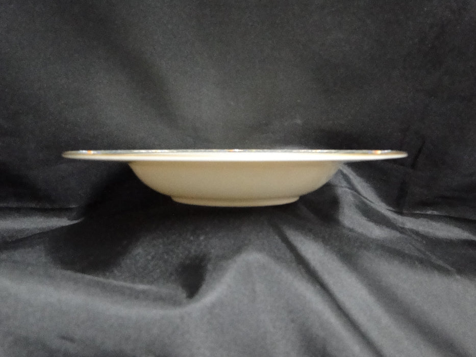 Lenox Autumn, Fruit, Blue Scrolls: Rim Soup Bowl, 8 3/8" x 1 3/8" Tall