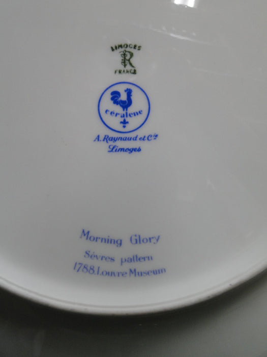 Raynaud Ceralene Morning Glory Sprays, Yellow Bands: Dinner Plate (s), 10 3/4"