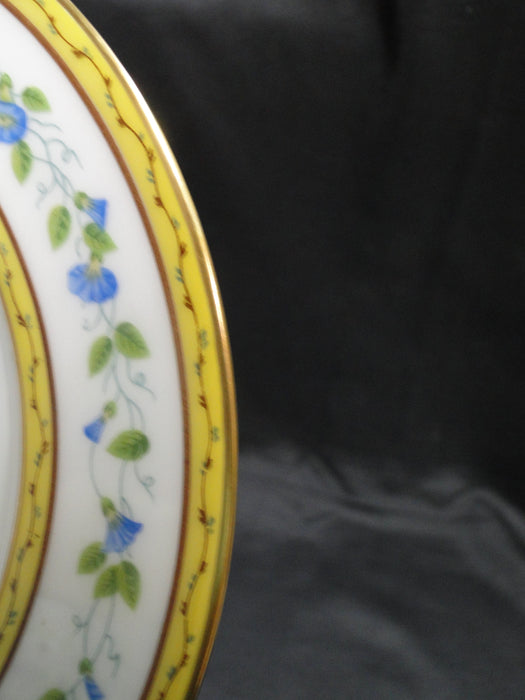 Raynaud Ceralene Morning Glory Sprays, Yellow Bands: Salad Plate (s), 7 5/8"