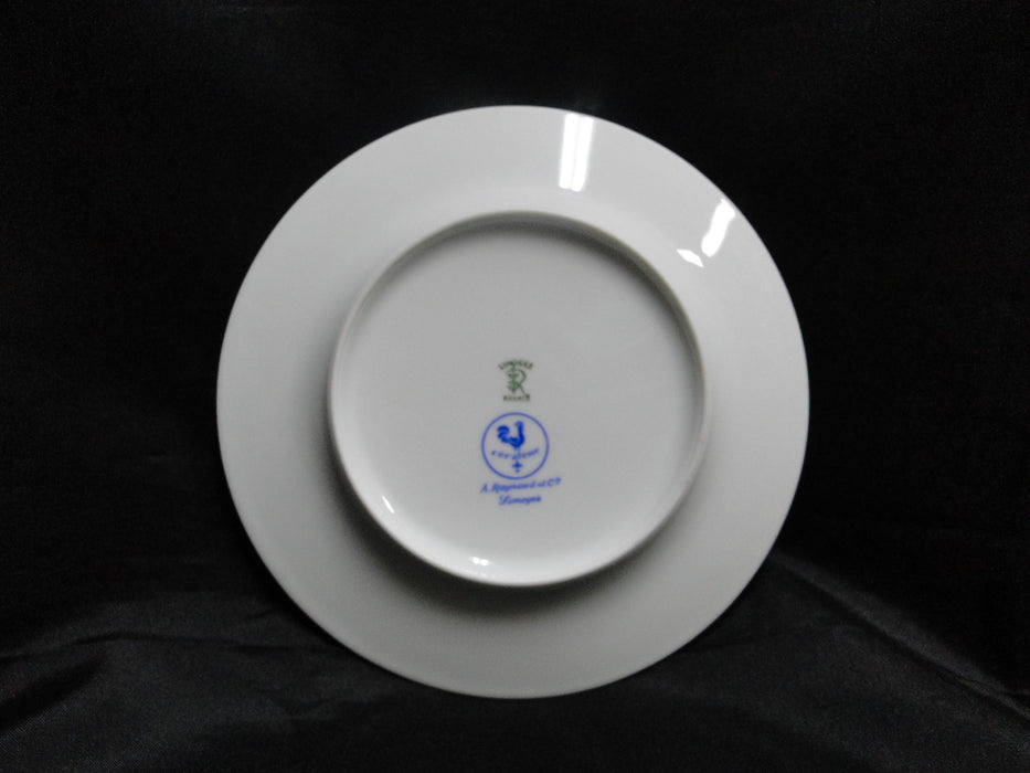 Raynaud Ceralene Morning Glory Sprays, Yellow Bands: Bread Plate (s), 6 1/2"