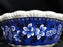Copeland Spode's Tower Blue, Flowers & Scene: Salad / Serving Bowl, 10" x 3 3/4"