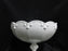 Indiana Garland Milkglass, Raised Drips, No Fruit: Compote, 8 1/2" x 7 3/4" Tall