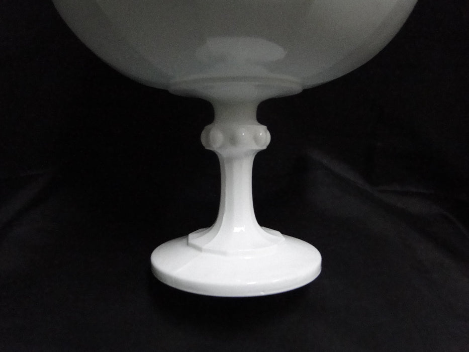 Indiana Garland Milkglass, Raised Drips, No Fruit: Compote, 8 1/2" x 7 3/4" Tall