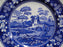 Spode Tower Blue, Flowers & Scene: Luncheon Plate, 9 3/8"