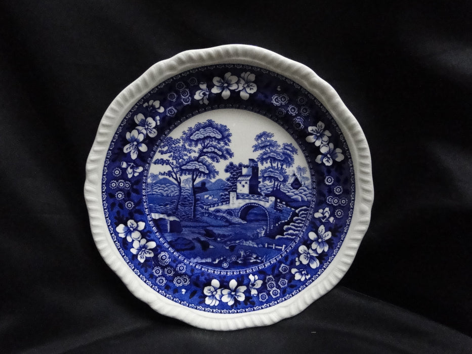 Spode Tower Blue, Flowers & Scene: Salad Plate (s), 7 3/4"