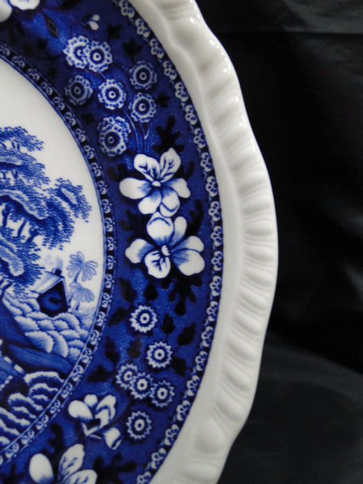 Spode Tower Blue, Flowers & Scene: Salad Plate (s), 7 3/4"