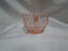 Jeannette Cube Pink, Depression Glass: Open Sugar Bowl, 2 3/8" Tall