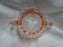 Jeannette Cube Pink, Depression Glass: Open Sugar Bowl, 2 3/8" Tall