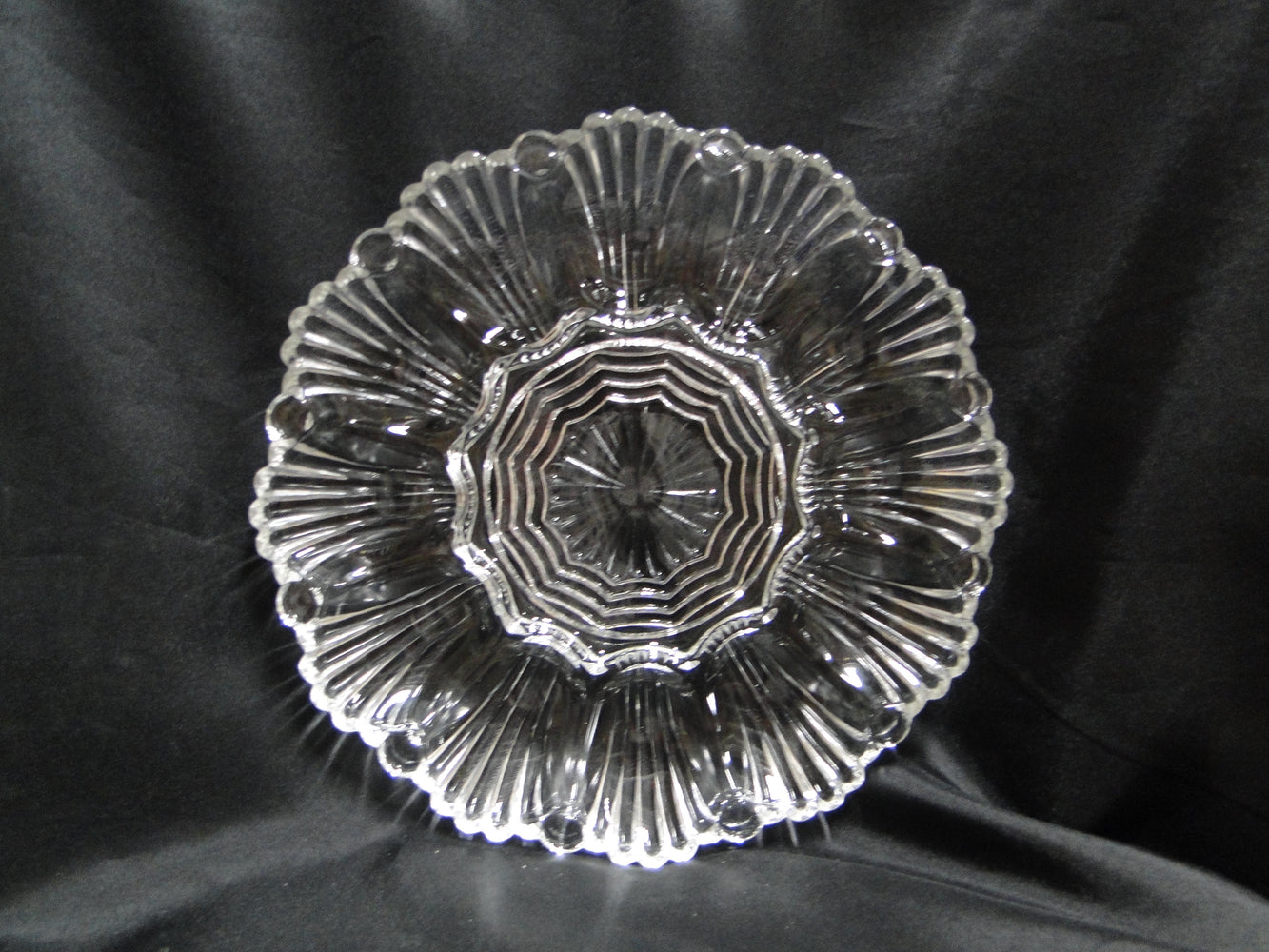 Anchor Hocking 896 Clear: Deviled Egg Plate, 9 3/4", Holds 12 Eggs