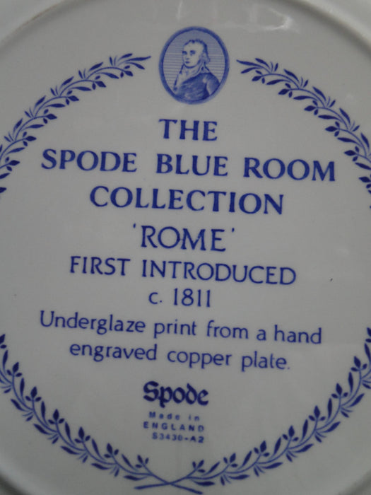 Spode Blue Room, Blue & White: Dinner Plate, 10 1/2", "Rome"