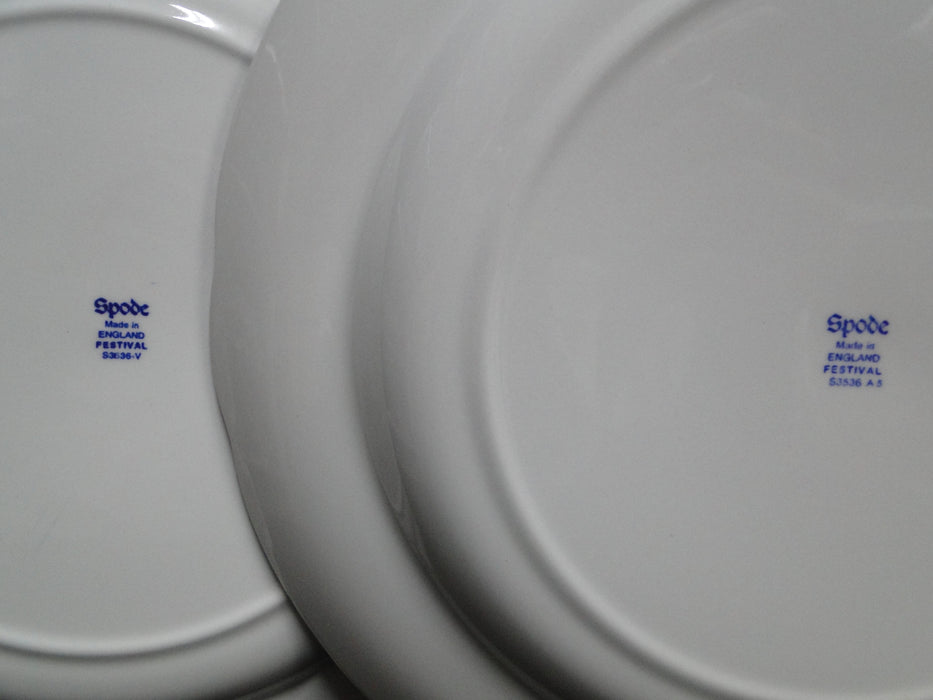 Spode Festival Blue, Turkey, Flower Baskets: Dinner Plate (s), 10 1/2"