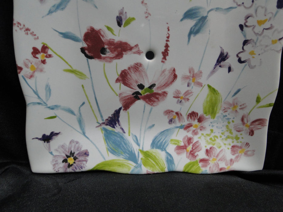 222 Fifth Garden Beauty, Multicolored Florals: 2-Tier Serving Tray, 10 1/2" & 8"