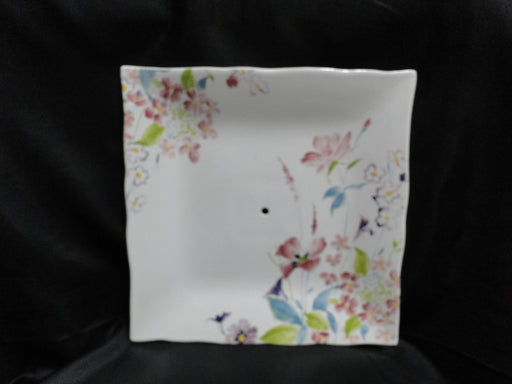 222 Fifth Garden Beauty, Multicolored Florals: 2-Tier Serving Tray, 10 1/2" & 8"