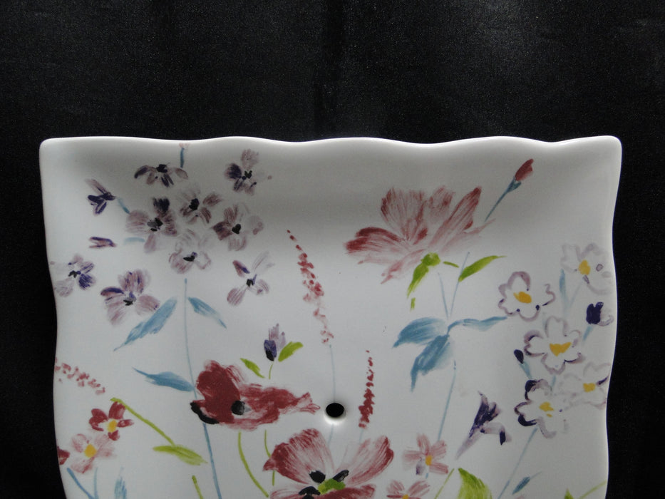 222 Fifth Garden Beauty, Multicolored Florals: 2-Tier Serving Tray, 10 1/2" & 8"