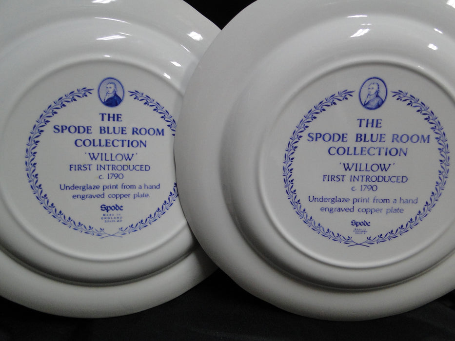 Spode Blue Room, Blue & White: Dinner Plate, 10 1/2", "Willow"