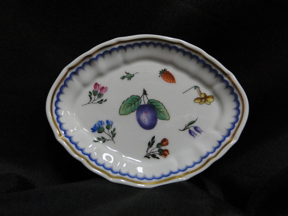Richard Ginori Italian Fruits, Antico Doccia: Oval Dish / Silver Tray, 4 7/8"
