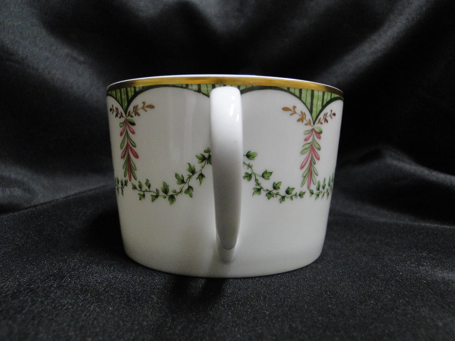 Raynaud Ceralene Festivites, Green Garland: 2 1/4" Cup Only, No Saucer, As Is