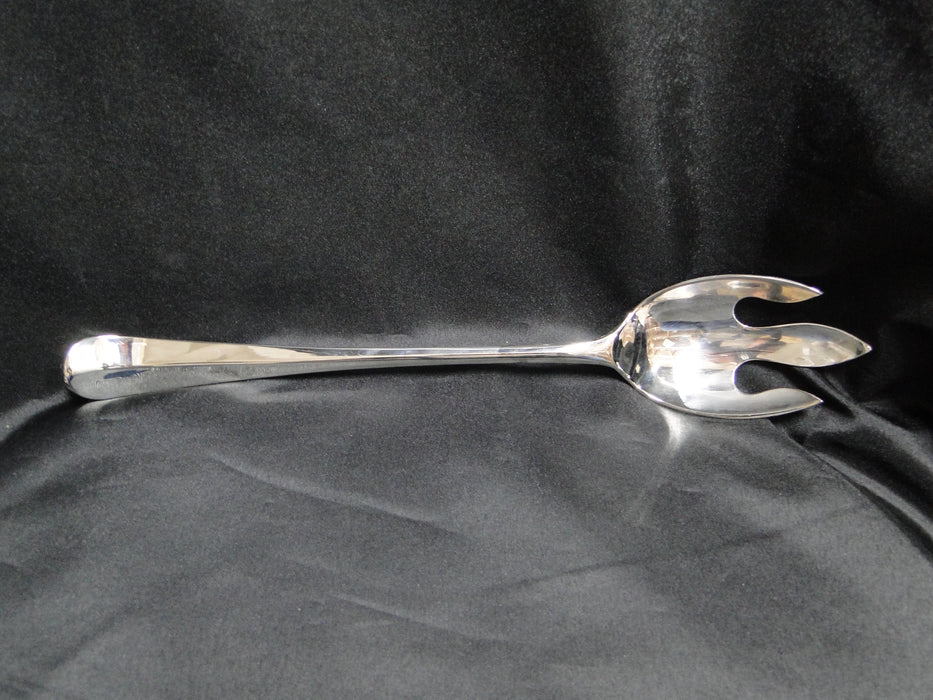 Silverplate Flatware Made in China: Salad Serving Spoon & Fork, 12 1/2"