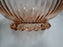 Anchor Hocking AHC37 Pink, Ribbed Design: Salad Serving Bowl, 9 3/8" x 4 1/4"