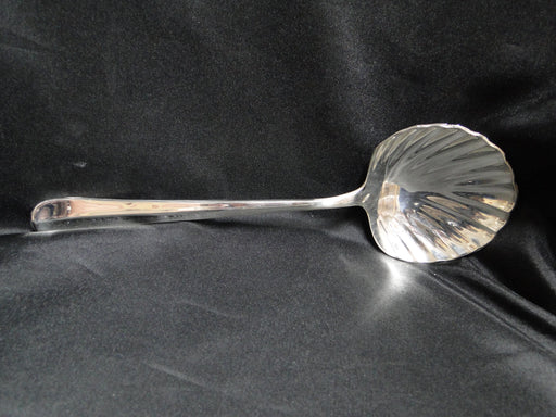 Silverplate Flatware Made in China: Casserole Spoon w/ Shell Bowl, 10 3/8"