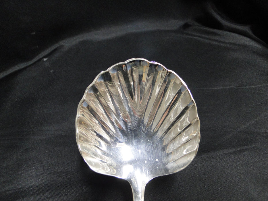 Silverplate Flatware Made in China: Casserole Spoon w/ Shell Bowl, 10 3/8"