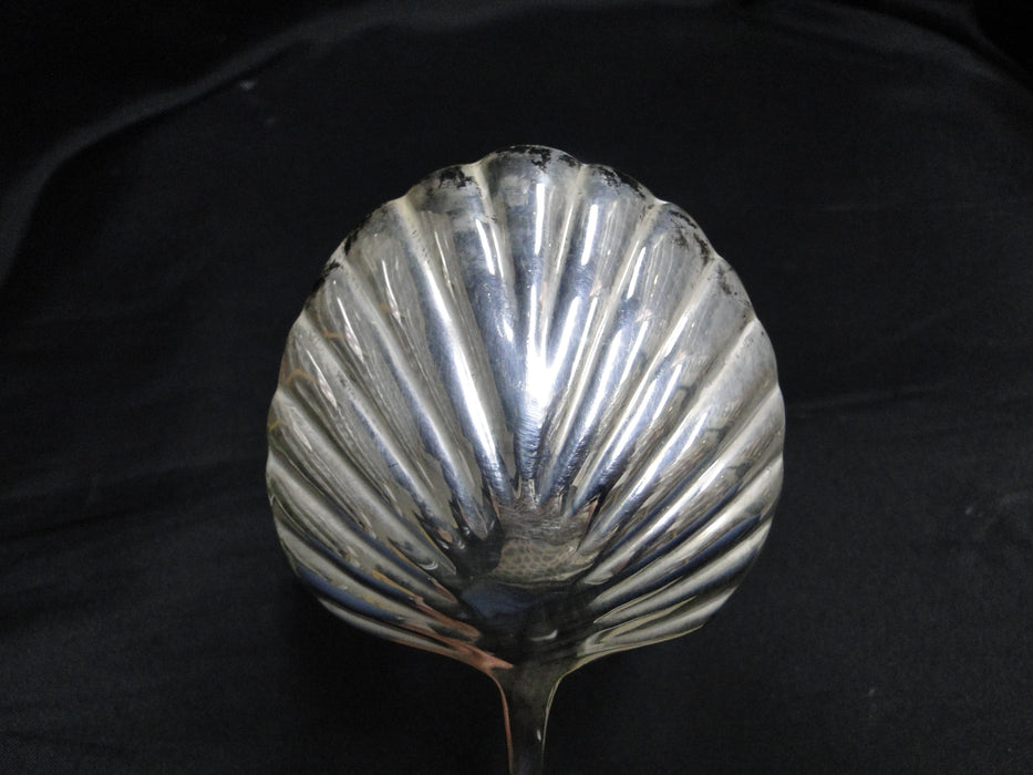 Silverplate Flatware Made in China: Casserole Spoon w/ Shell Bowl, 10 3/8"