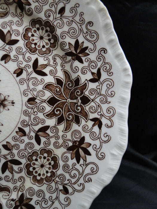 Mason's Bow Bells Brown, Flowers & Scrolls: Salad Plate, 8", As Is