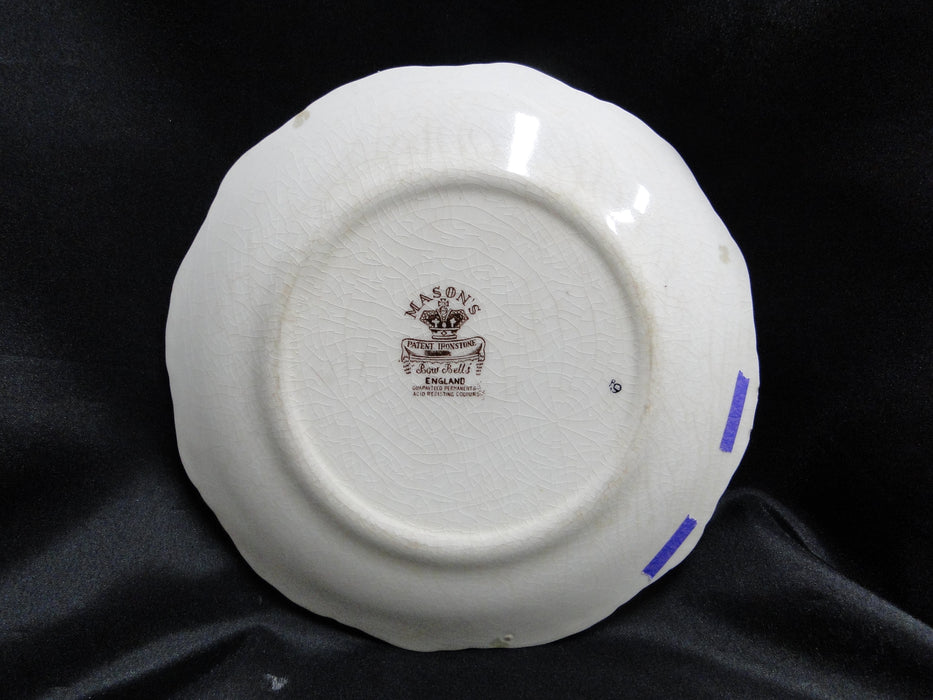 Mason's Bow Bells Brown, Flowers & Scrolls: Salad Plate, 8", As Is