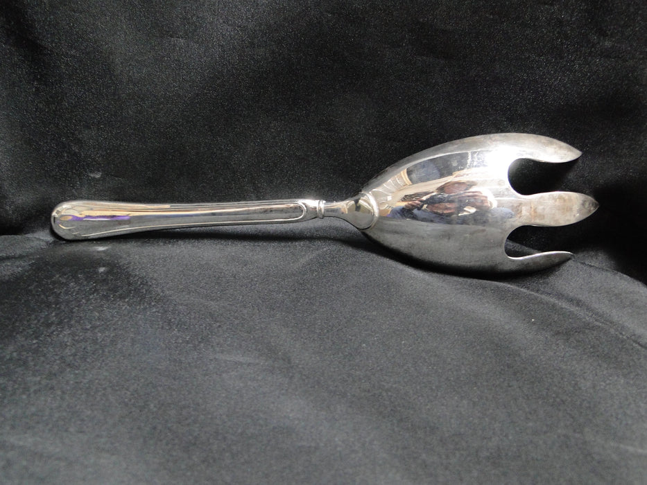 Silverplate Flatware Made in China: Salad Serving Spoon & Fork, 10 3/4"