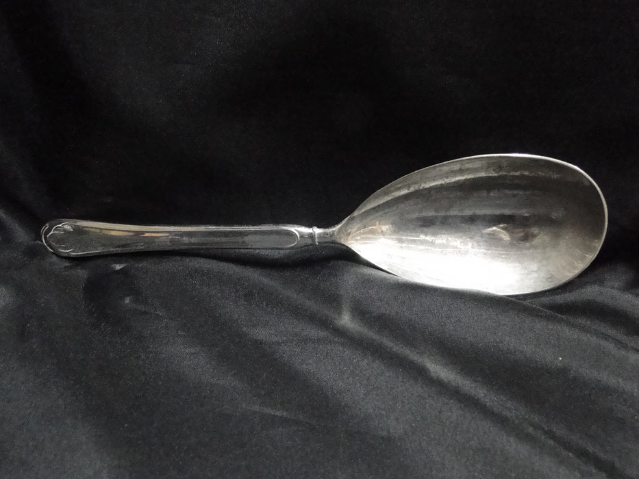 Silverplate Flatware Made in China: Salad Serving Spoon & Fork, 10 3/4"