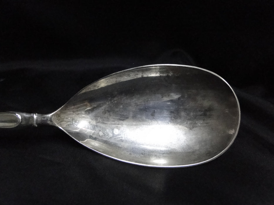 Silverplate Flatware Made in China: Salad Serving Spoon & Fork, 10 3/4"