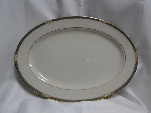Lenox McKinley, Gray Band: Oval Serving Platter, 16" x 11 3/8"