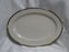 Lenox McKinley, Gray Band: Oval Serving Platter, 16" x 11 3/8"
