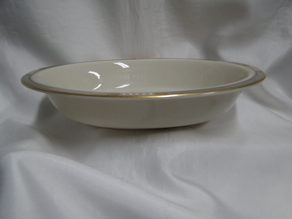 Lenox McKinley, Gray Band: Oval Serving Bowl (s), 9 5/8" x 7 3/8" x 1 7/8"