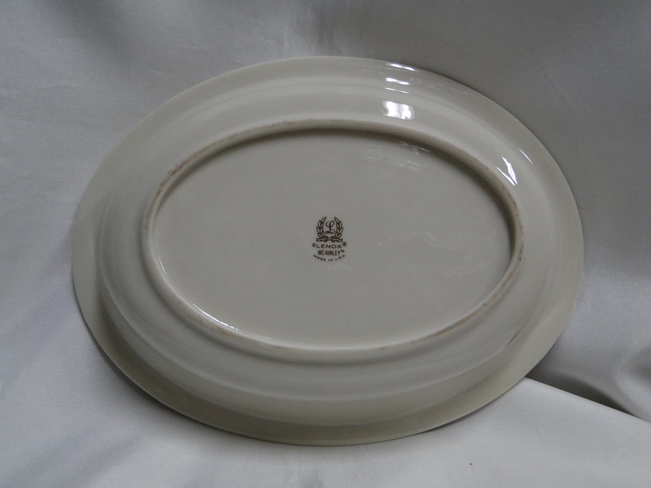 Lenox McKinley, Gray Band: Oval Serving Bowl (s), 9 5/8" x 7 3/8" x 1 7/8"