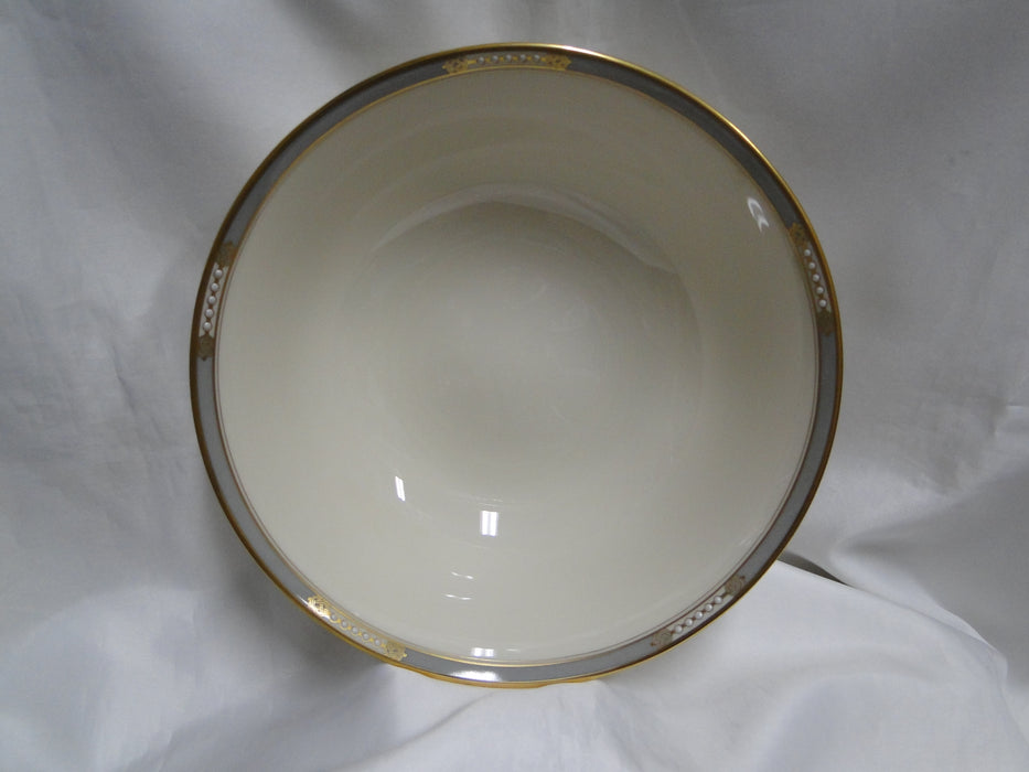 Lenox McKinley, Gray Band: Round Serving Bowl, 9 3/8" x 3 1/8"