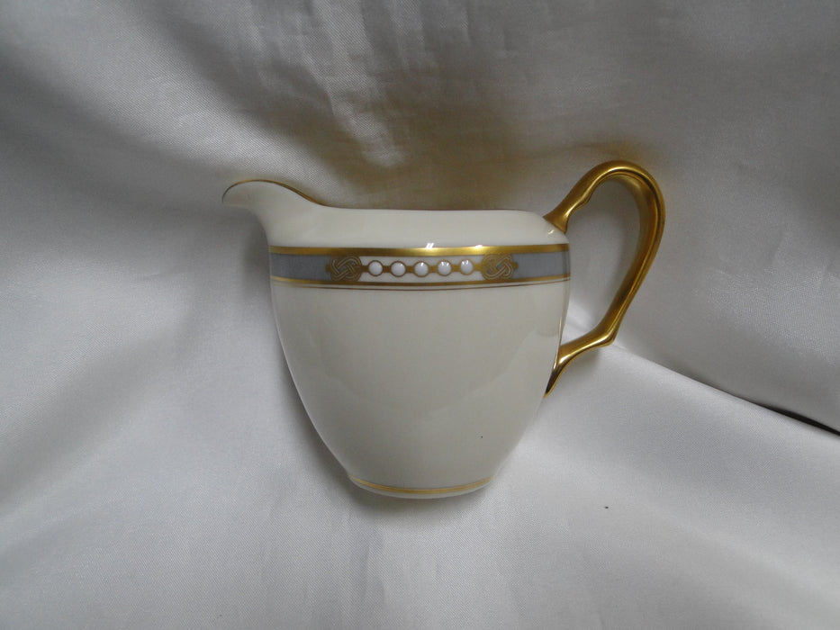 Lenox McKinley, Gray Band: Creamer / Cream Pitcher, 3" Tall