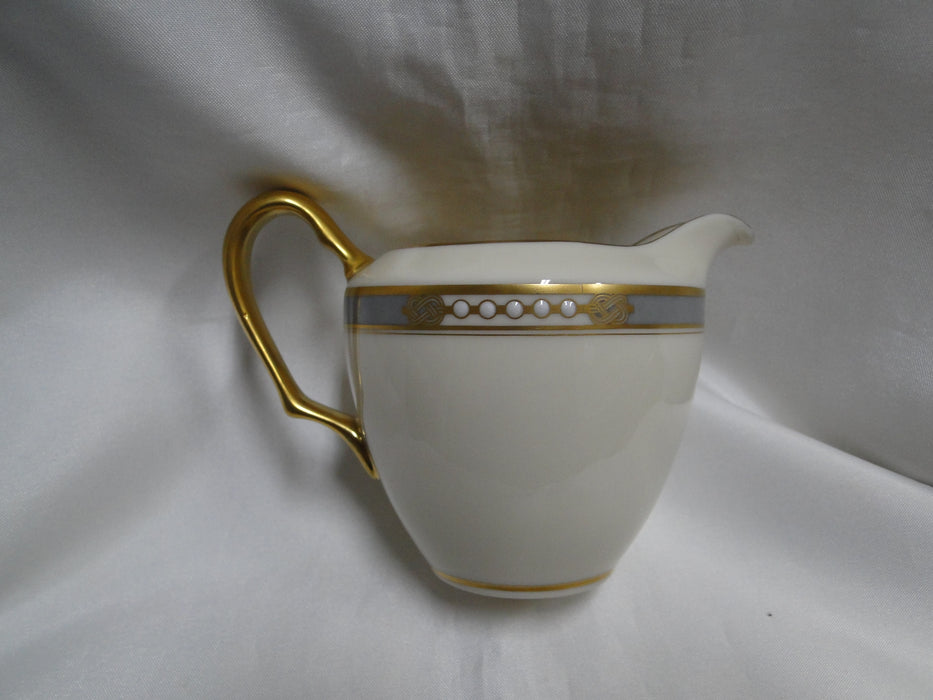 Lenox McKinley, Gray Band: Creamer / Cream Pitcher, 3" Tall