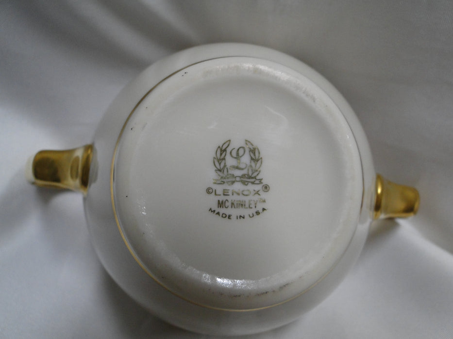 Lenox McKinley, Gray Band: Sugar Bowl & Lid, 4 1/4" Tall