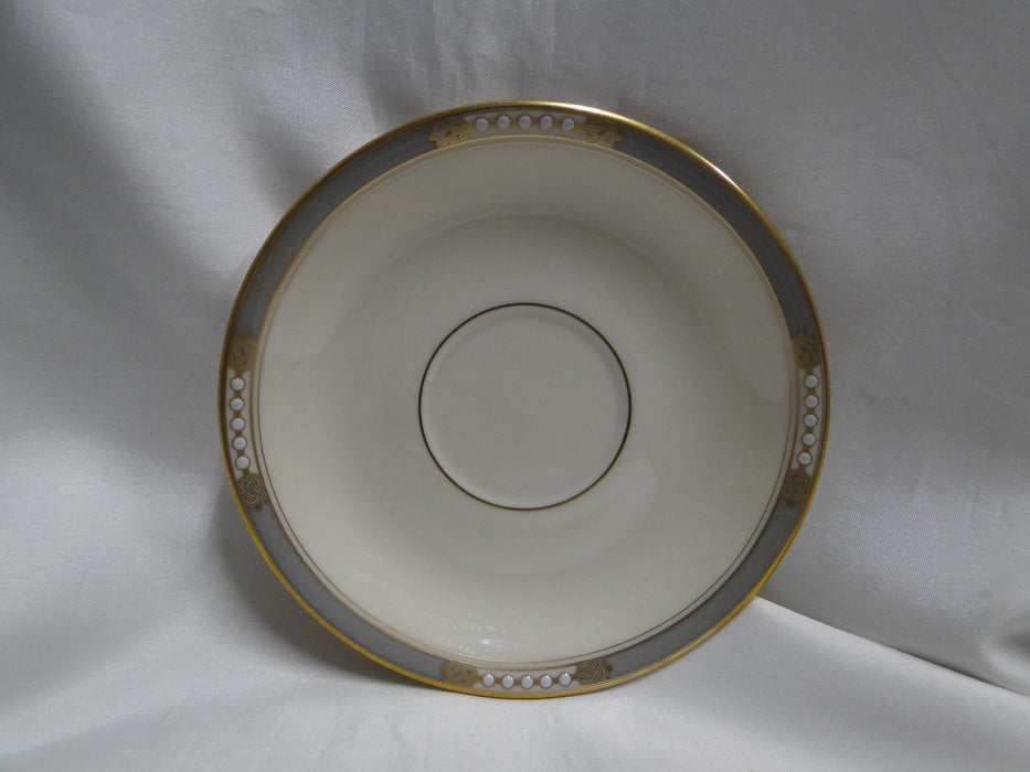 Lenox McKinley, Gray Band: Cup & Saucer Set, 2 7/8" Tall