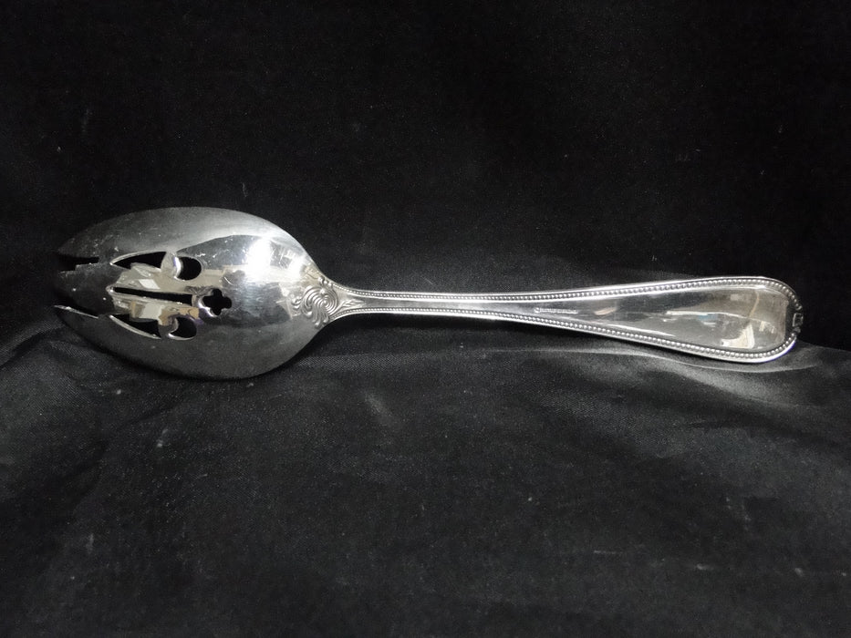 Tuttle Triumph, Sterling, 1994: Pierced Serving Spoon / Tablespoon, 9", Clinton
