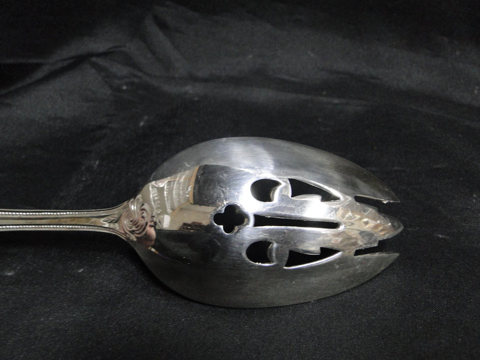 Tuttle Triumph, Sterling, 1994: Pierced Serving Spoon / Tablespoon, 9", Clinton