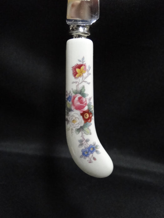 Royal Crown Derby Posies, Multicolored Florals: Cheese Knife, 7 1/8", Box