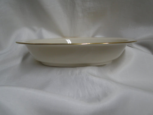 Lenox L26 Special, Ivory w/ Gold Trim: Oval Serving Bowl w/ Rim, 8 3/8"