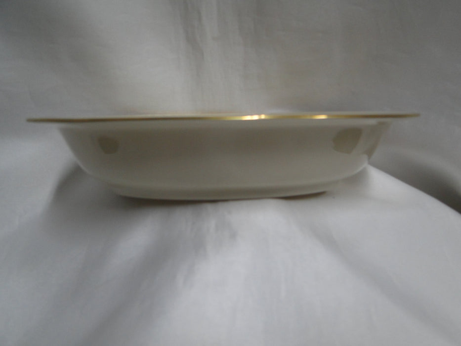 Lenox L26 Special, Ivory w/ Gold Trim: Oval Serving Bowl w/ Rim, 8 3/8"
