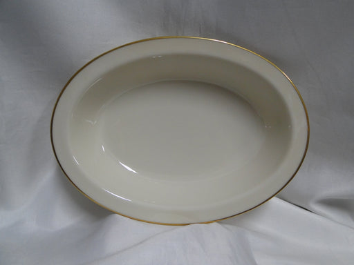 Lenox L26 Special, Ivory w/ Gold Trim: Oval Serving Bowl w/ Rim, 8 3/8"