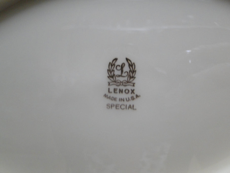 Lenox L26 Special, Ivory w/ Gold Trim: Oval Serving Bowl w/ Rim, 8 3/8"