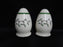 Spode Christmas Tree, Green Trim, England: Salt & Pepper Shakers, 2 7/8" Tall