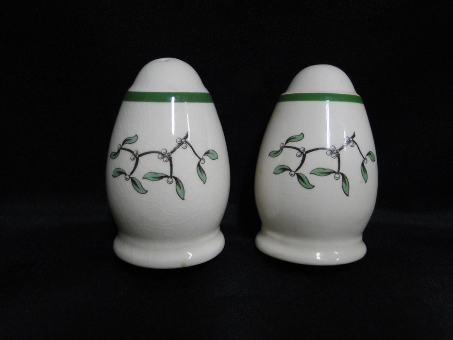 Spode Christmas Tree, Green Trim, England: Salt & Pepper Shakers, 2 7/8" Tall