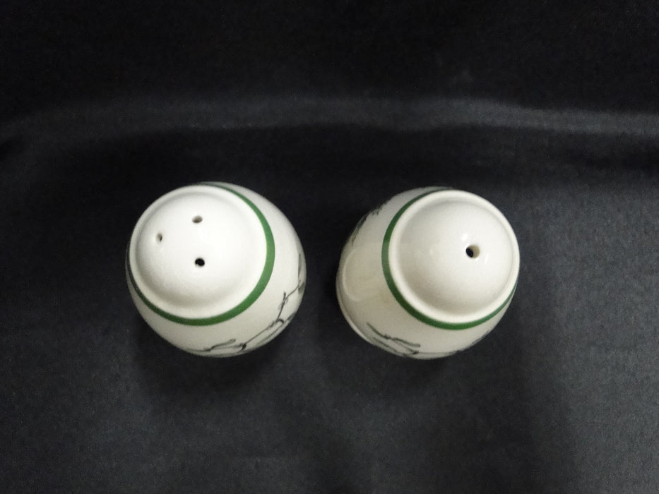 Spode Christmas Tree, Green Trim, England: Salt & Pepper Shakers, 2 7/8" Tall